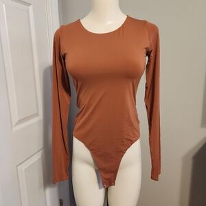 Mono B Terracotta Long Sleeve Bodysuit
